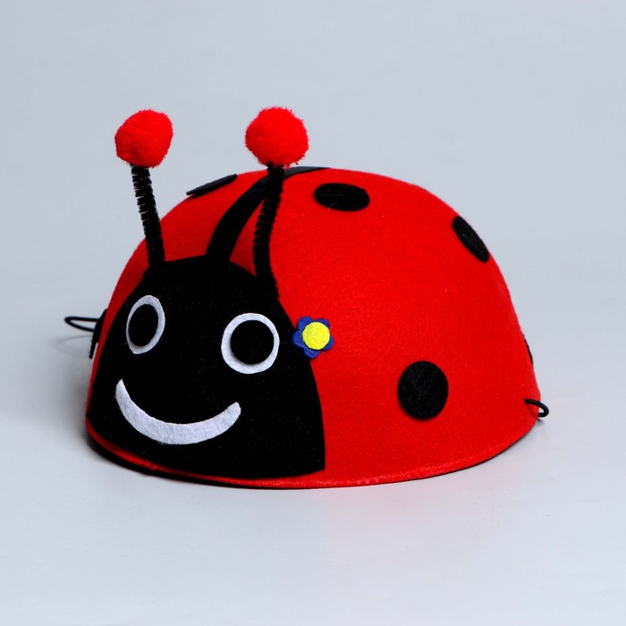 Карнавальная шляпа детская "Божья коровка", р-р. 52-54
