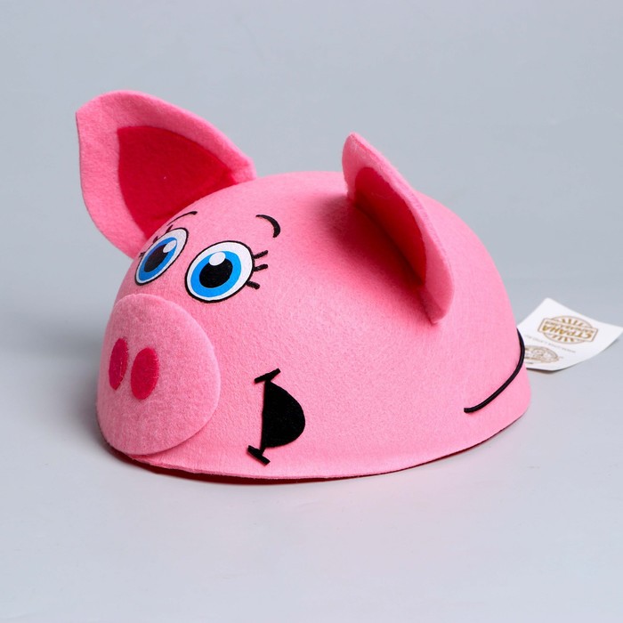 Карнавальная шляпа детская "Поросёнок", р-р. 52-54