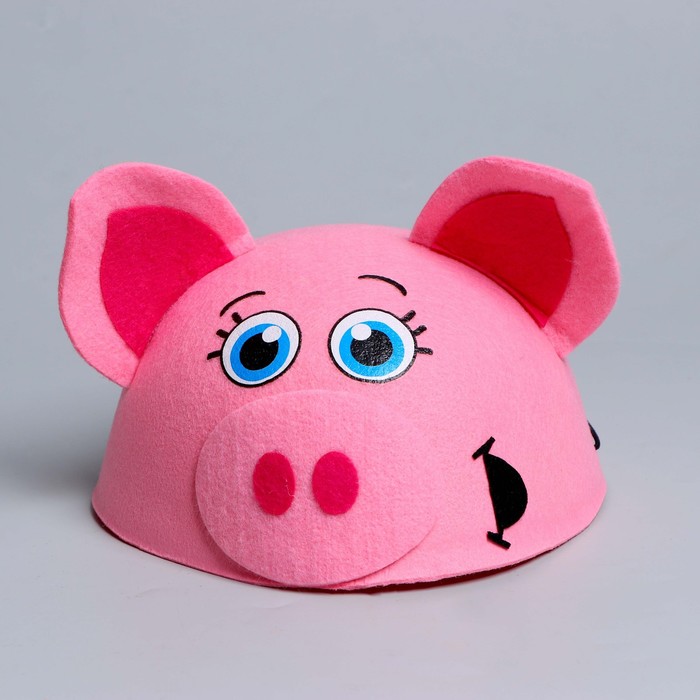 Карнавальная шляпа детская "Поросёнок", р-р. 52-54