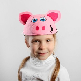 Карнавальная шляпа «Поросёнок», детская, р-р. 52-54 от Сима-ленд
