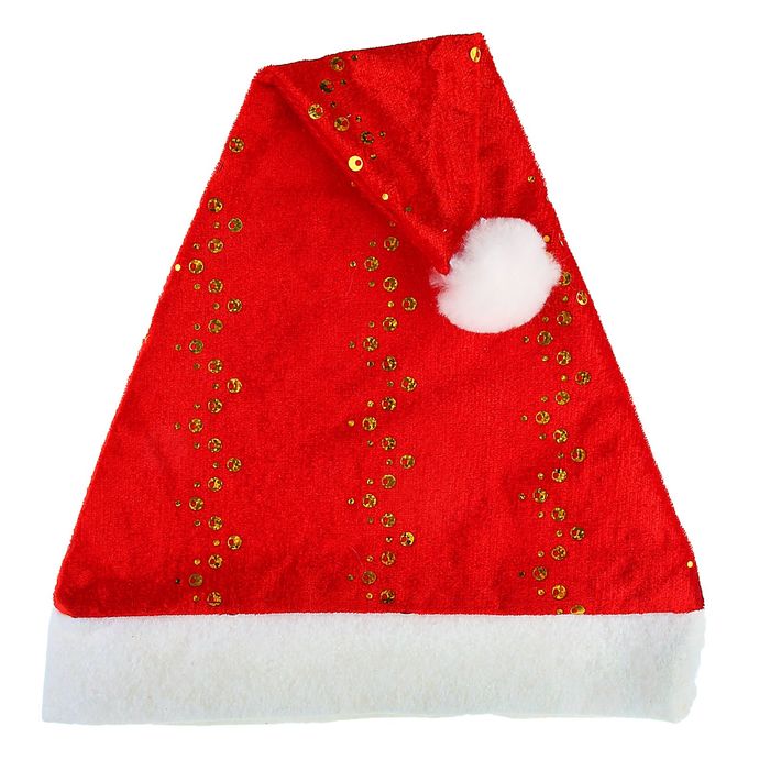 Колпак новогодний "Серпантин" (золотой зигзаг)