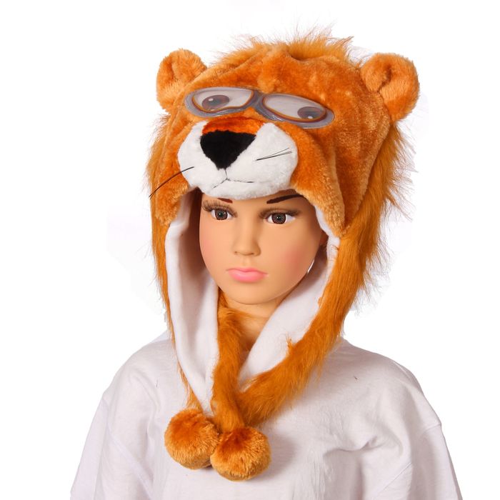 Карнавальная шляпа "Лев", большие глаза, р-р 52-54