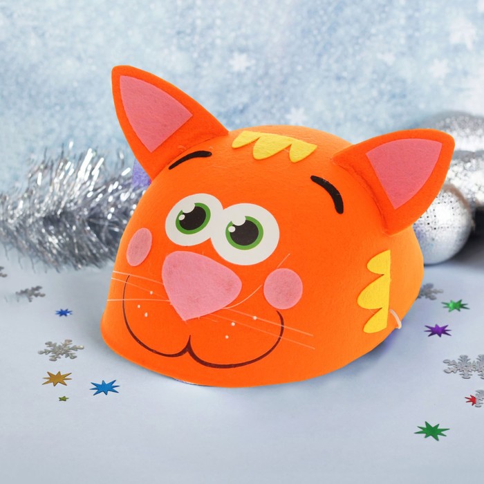 Карнавальная шляпа детская "Котик", р-р. 52-54