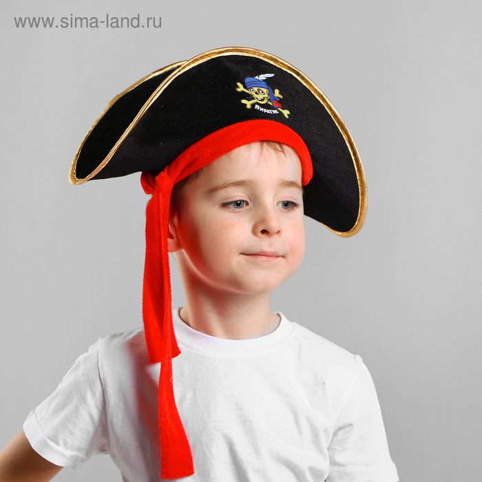 фото Шляпа детская «пиратик», р-р 54 страна карнавалия