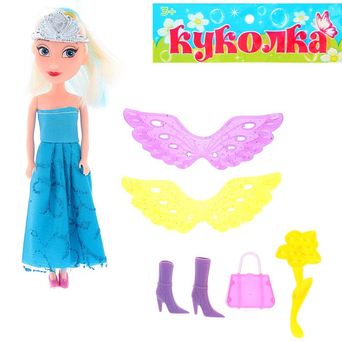 Кукла "Фея" со сменными крыльями и аксессуарами, МИКС