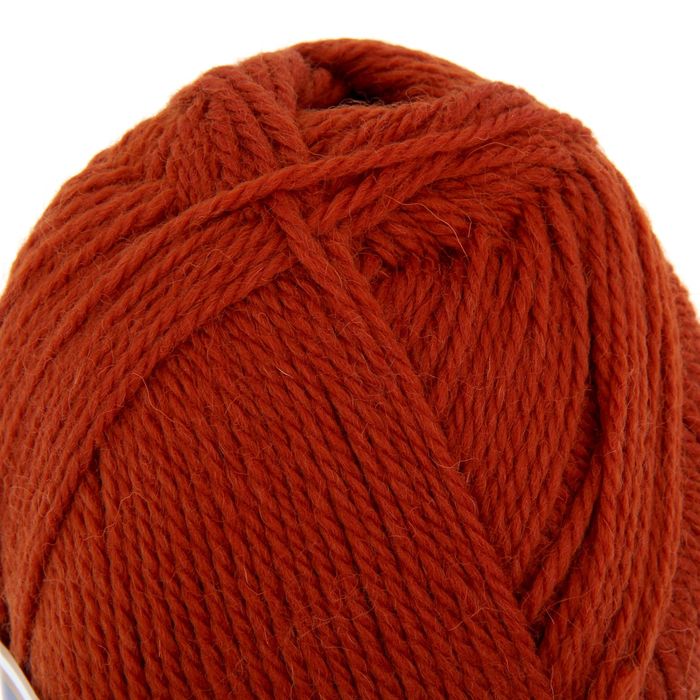 Пряжа "Аргентинская шерсть" 100% импортная п/т шерсть 200м/100гр (051, терракот)