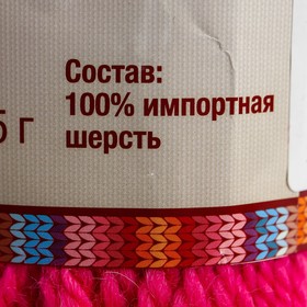 

Пряжа "Пышка" 100% импортная п/т шерсть 3-х нит. 110м/100гр (057, астра)