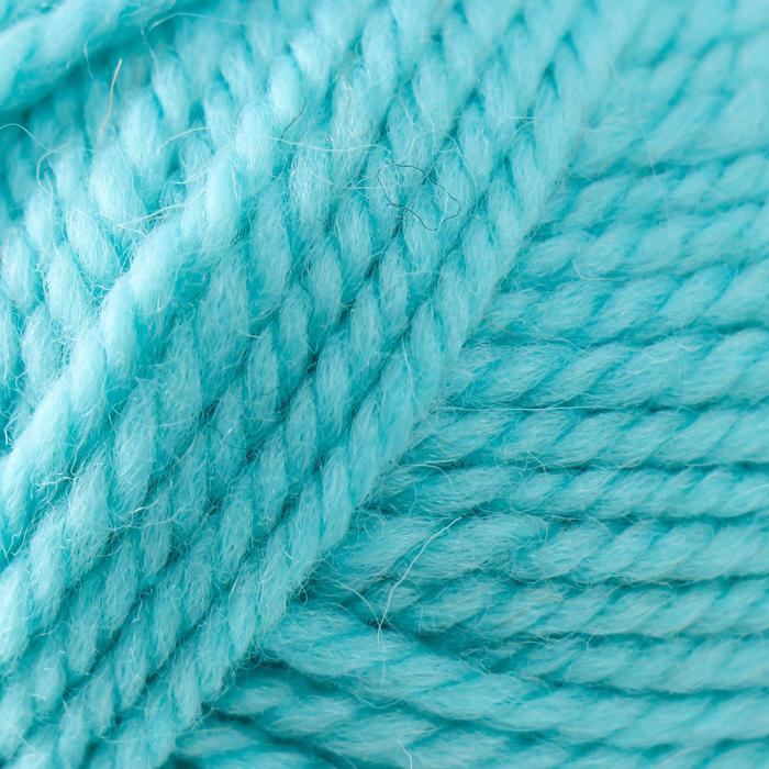 Пряжа "Пышка" 100% импортная п/т шерсть 3-х нит. 110м/100гр (023, бир. св)