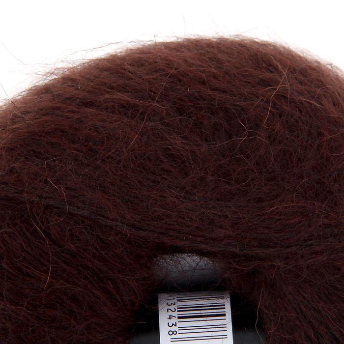 Пряжа "Мохер Голд" 60% мохер, 20% хлопок, 20% акрил 250м/50гр (063, шоколад)