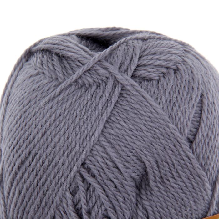 Пряжа "Нимфа" 35% импортная п/т шерсть, 65% акрил 300м/100гр (169, серый)