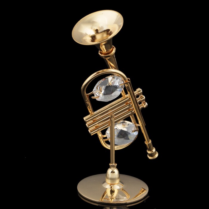 Сувенир «Труба», 6×4,5×8 с, с кристаллами Сваровски