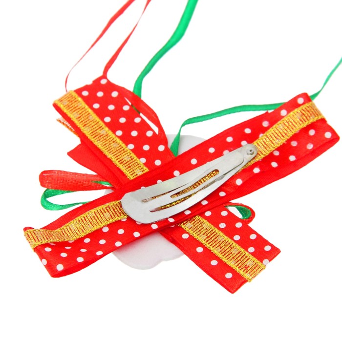 Карнавальный зажим "Оленёнок с бантиком"