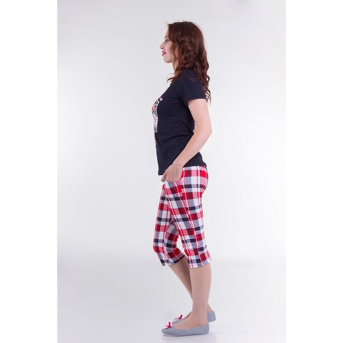 Комплект женский (футболка. бриджи) ТК-77Б, цвет микс, размер 54