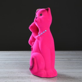 

Копилка "Кошка Сьюзи-мама", покрытие флок, розовая, 28 см