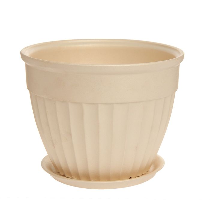 Кашпо "Ромашка" перламутр, 3 л