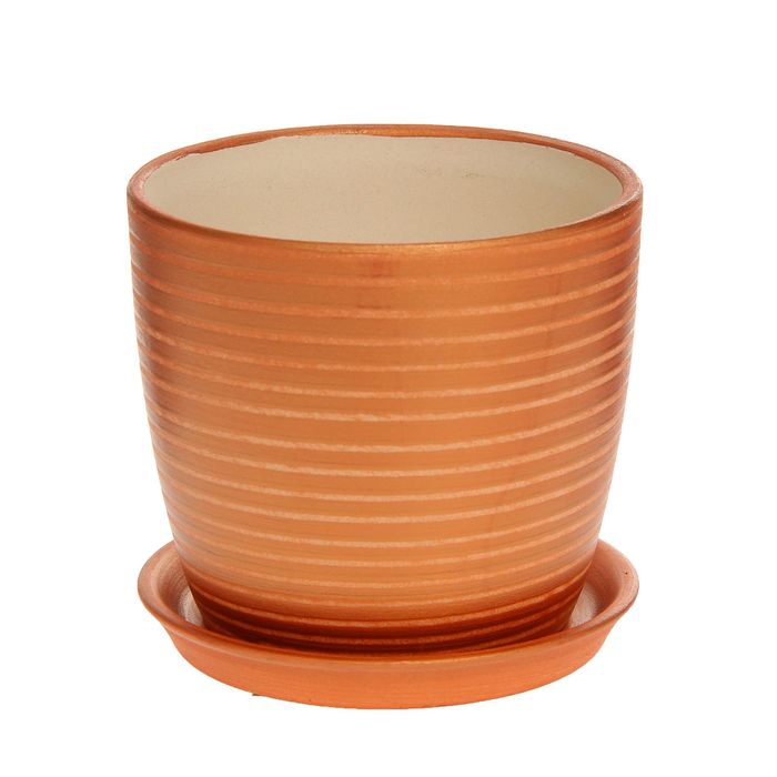 Кашпо "Осень" радуга, бронза, 0,5 л