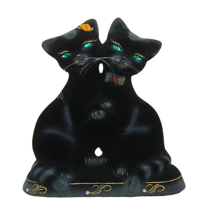 Копилка "Танцующие коты" флок, чёрная