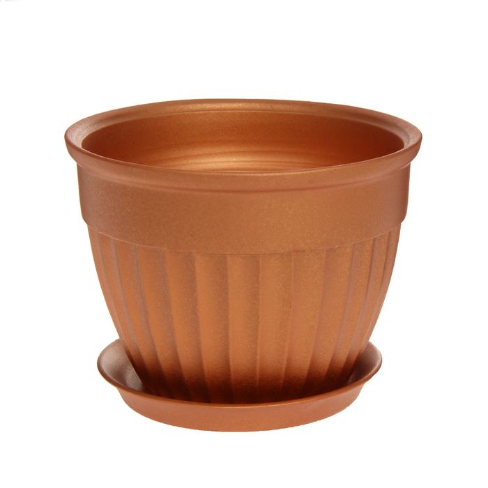 Кашпо "Ромашка" бронза, 2 л