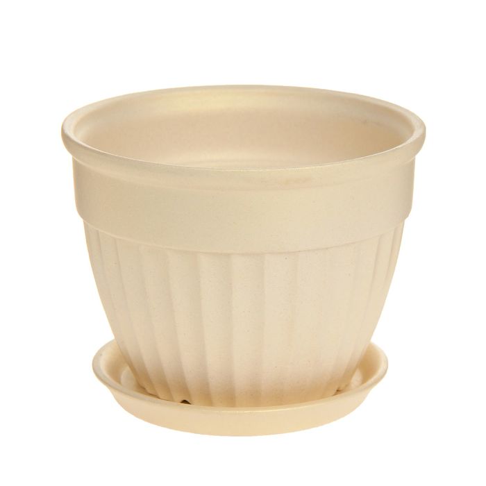 Кашпо "Ромашка" перламутр, 0,5 л