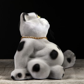 

Копилка "Кот Толстопуз", флок, серая, 16 см