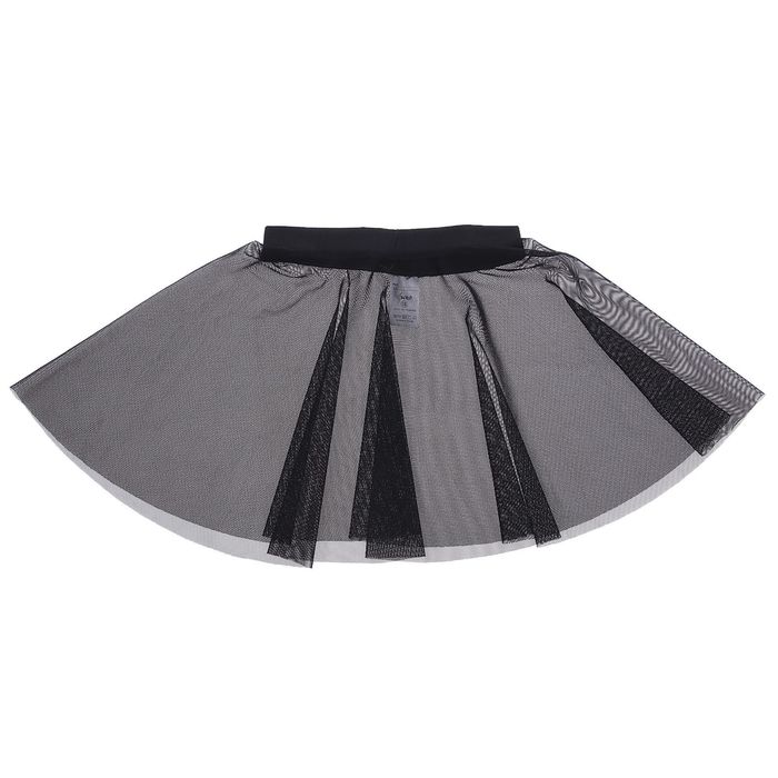 Юбка-солнце для гимнастики, сетка, размер 40, цвет чёрный