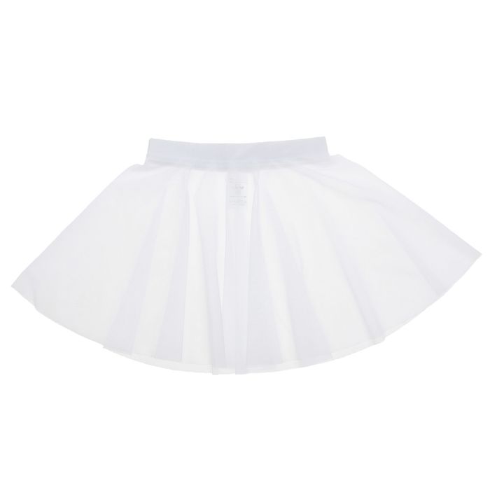 Юбка-солнце для гимнастики, сетка, размер 36, цвет белый
