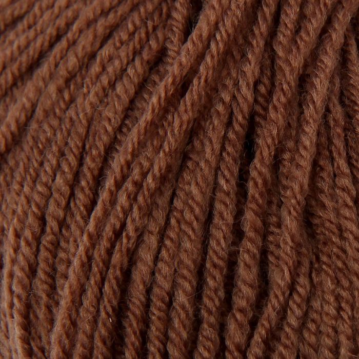 Пряжа "Кроха" 20% шерсть, 80% акрил 135м/50гр (1251, молочный шоколад)