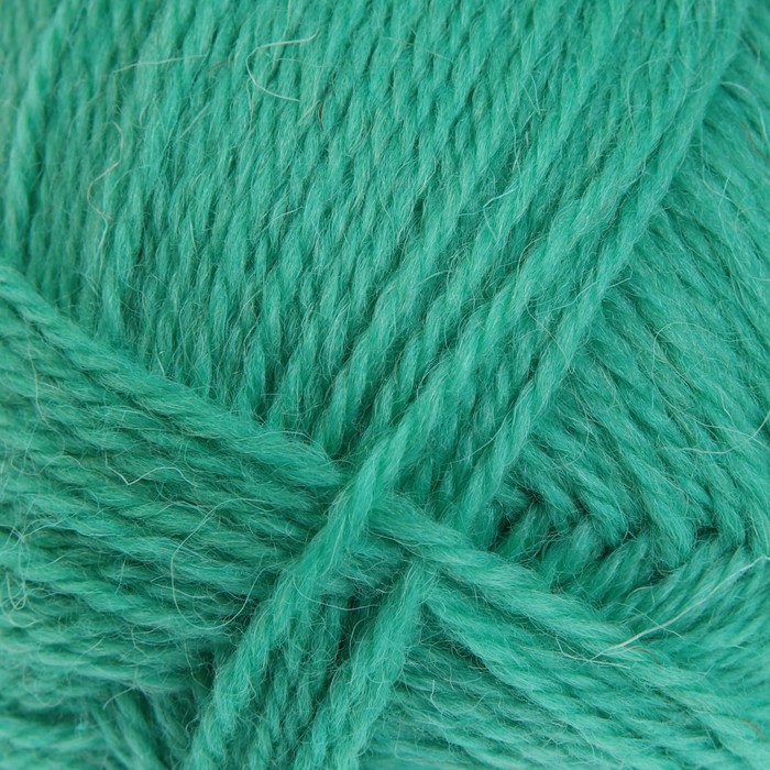 Пряжа "Чистая шерсть" 100% шерсть 250м/100гр (0753, зеленая бирюза)