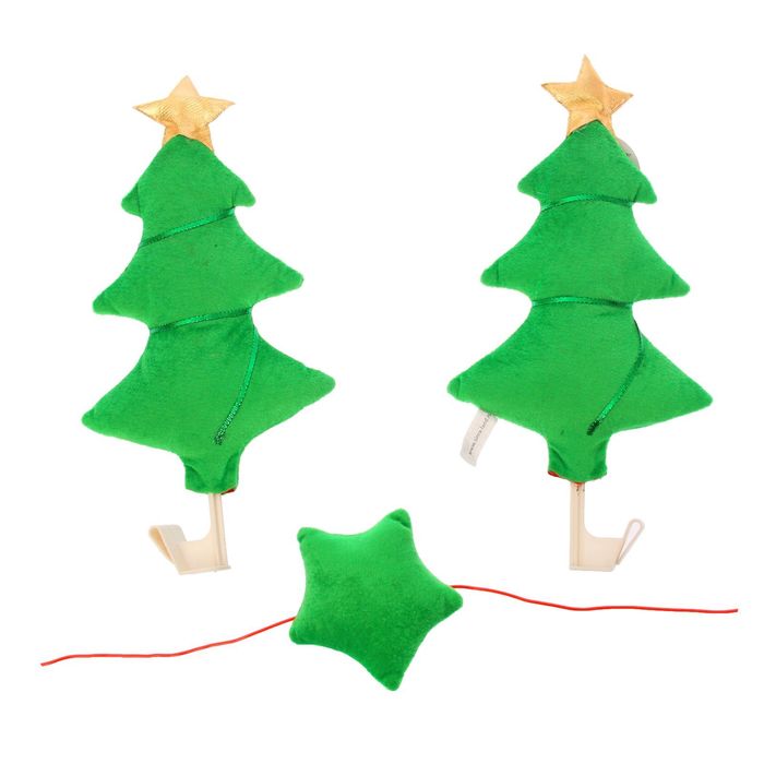 Новогоднее украшение на автомобиль "Елочка", цвет зеленый