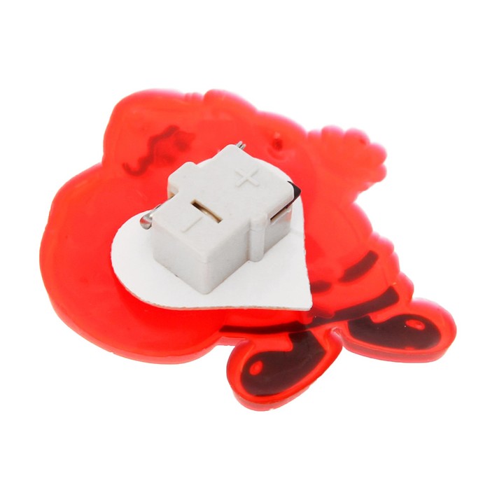 Значок световой "Дед Мороз с мешком"