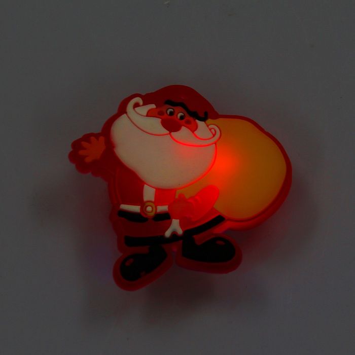 Значок световой "Дед Мороз с мешком"