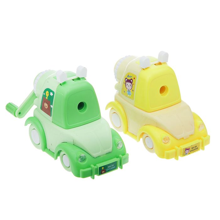 Точилка механическая с контейнером МИКС Машинка