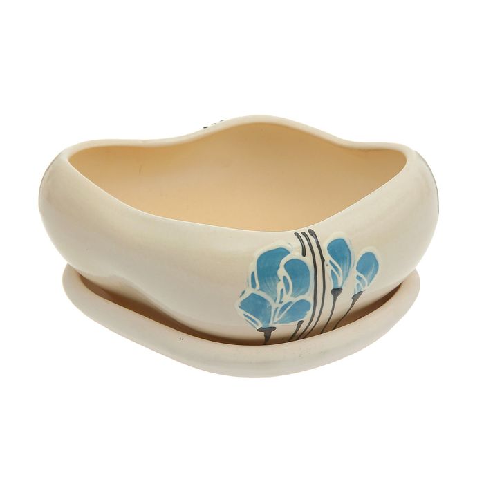 Кашпо "Бонсай" белое 0,8 л