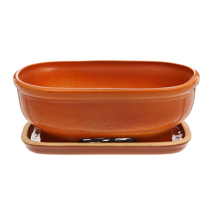 Кашпо "Дракон" коричневое 2,5 л