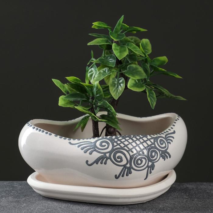 Кашпо "Бонсай" узор 0,8 л