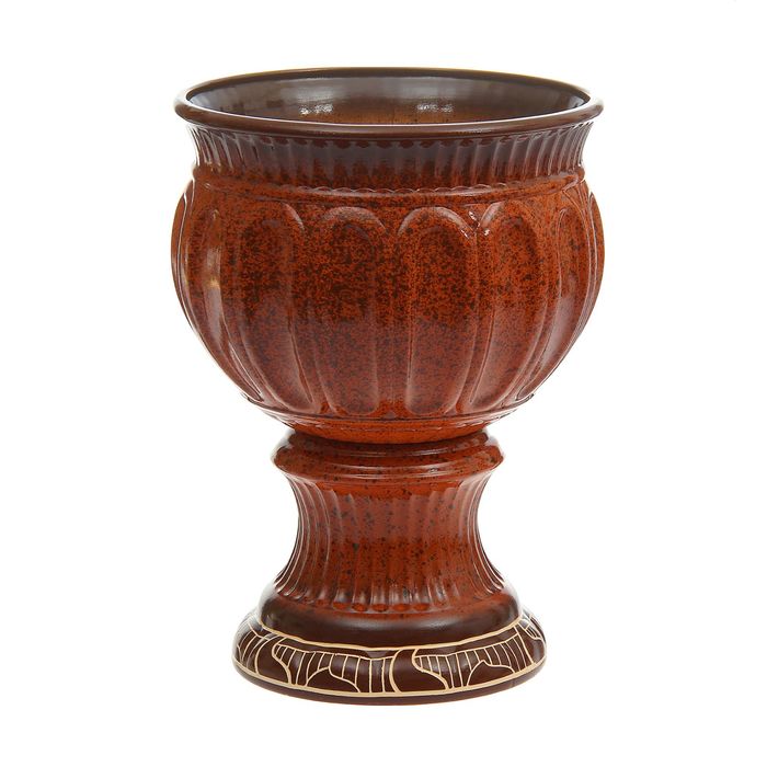 Кашпо "Мариэтта" коричневое 5,5 л