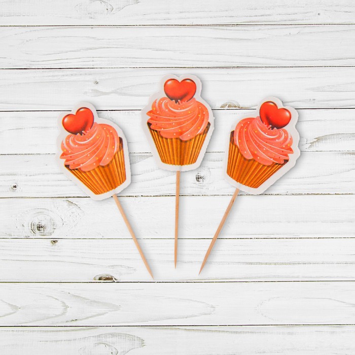 Шпажки для канапе "Пирожное", набор 12 шт.