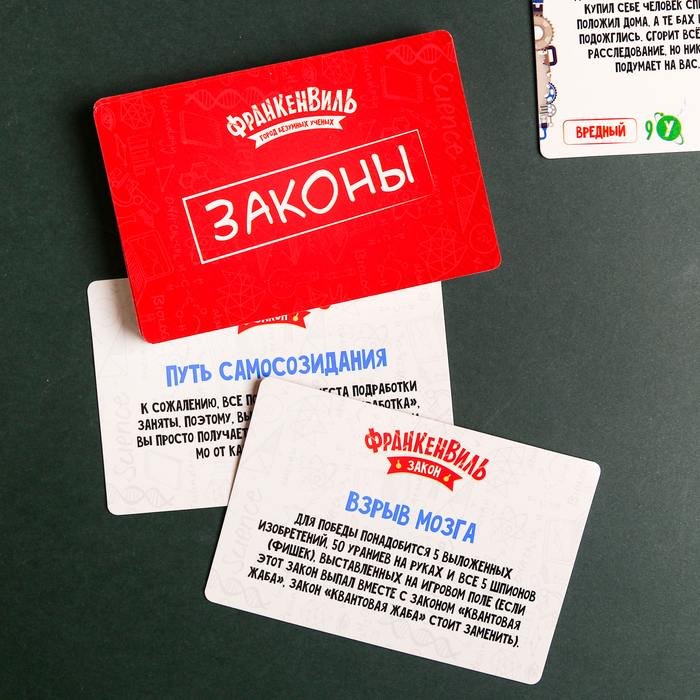 Настольная игра экономическая "Франкельвиль. Город безумных ученых"