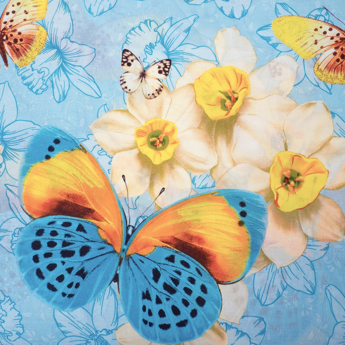 Постельное бельё "Этель" евро Весна 200х217 см, 220х240 см, 70х70 см - 2 шт., поплин 125 г/м²