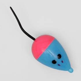 

Игрушка для кошек "Мышь пластиковая" с шариками, 7,5 см, микс цветов