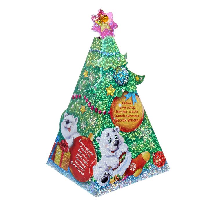 Ёлка-пирамидка с колокольчиками "Мишки"