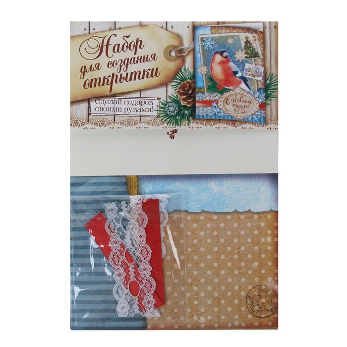Открытка новогодняя «Снегирь», 11 × 15 см набор для создания