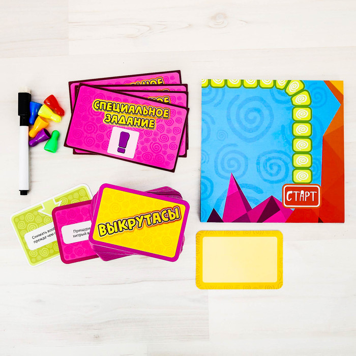 Настольная игра веселая на реакцию и внимание "Выкрутасы"
