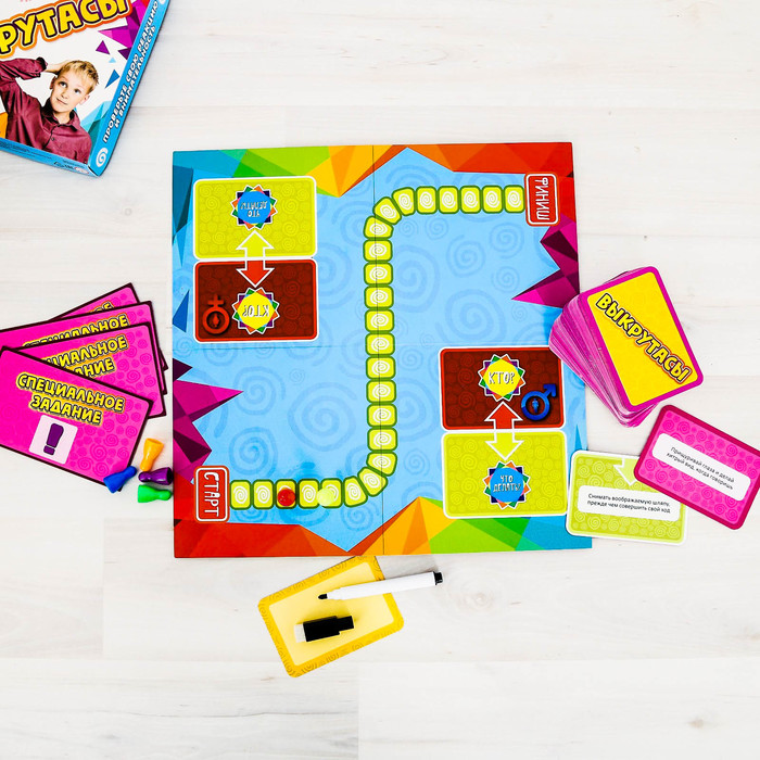 Настольная игра веселая на реакцию и внимание "Выкрутасы"