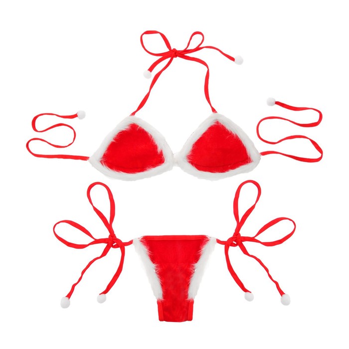 Карнавальный набор "Соблазнительное бикини", 2 предмета: трусики, лиф
