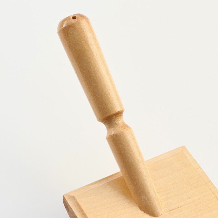 Щётка-пуходёрка деревянная с каплями с рамкой, основание 70х50 мм