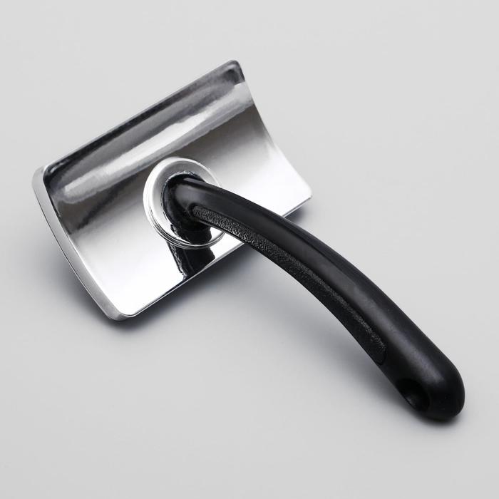 Щетка-пуходерка без капель для вычёсывания животных с шерстью средней длины, основание 85 х 46мм