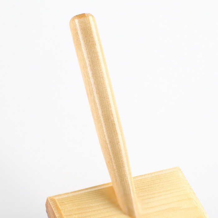 Щётка-пуходёрка деревянная жёсткая для «Кавказца», основание 110х58 мм
