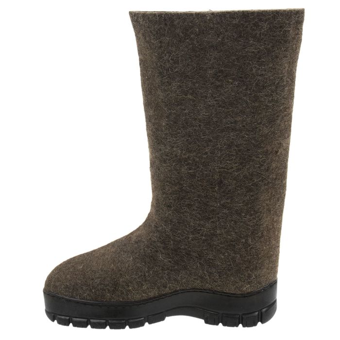 Валенки грубошерстные серые, на нескользящей подошве МИКС, р. 44