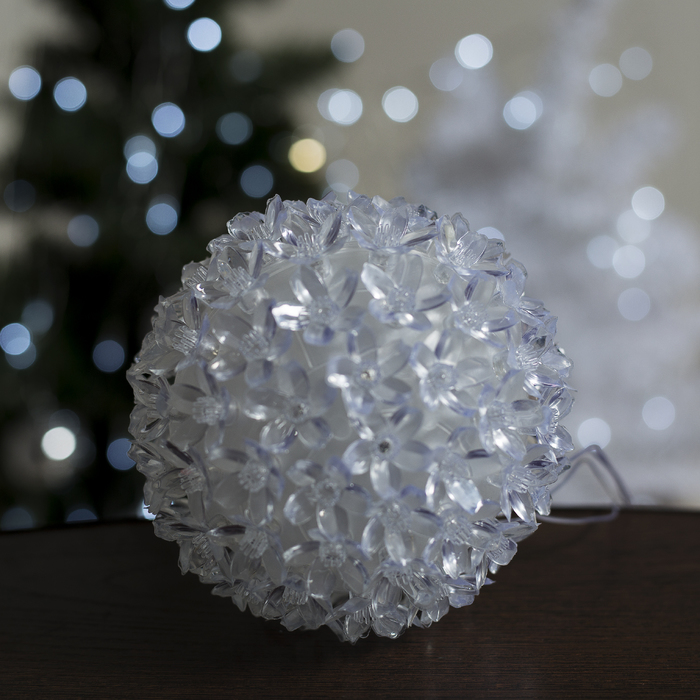 Фигура "Шар из цветов" 15х15 см, пластик, 100 LED, 240V RG/RB